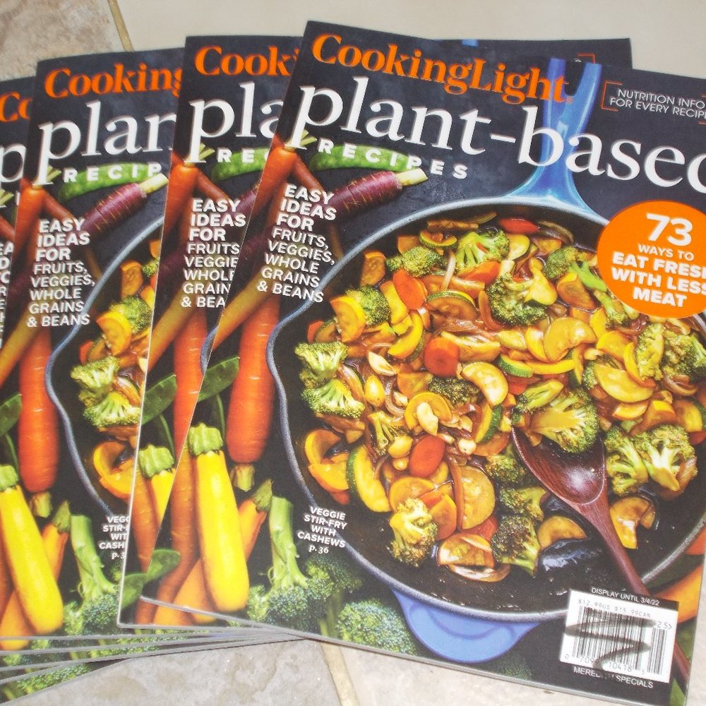 New lot 7 Plant-Based Recipes Magazines